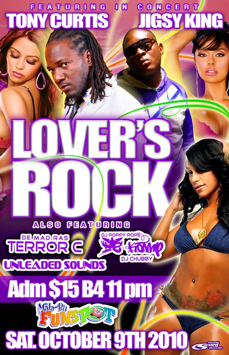 Tony Curtis & Jigsy King to perform @ Malibu Fun Spot in St Croix USVI 10/9/10